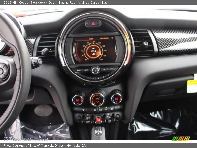Blazing Red Metallic / Carbon Black 2015 Mini Cooper S Hardtop 4 Door