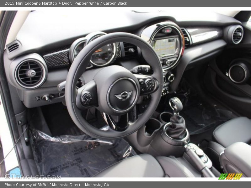 Pepper White / Carbon Black 2015 Mini Cooper S Hardtop 4 Door