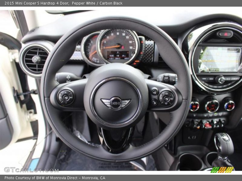 Pepper White / Carbon Black 2015 Mini Cooper S Hardtop 4 Door
