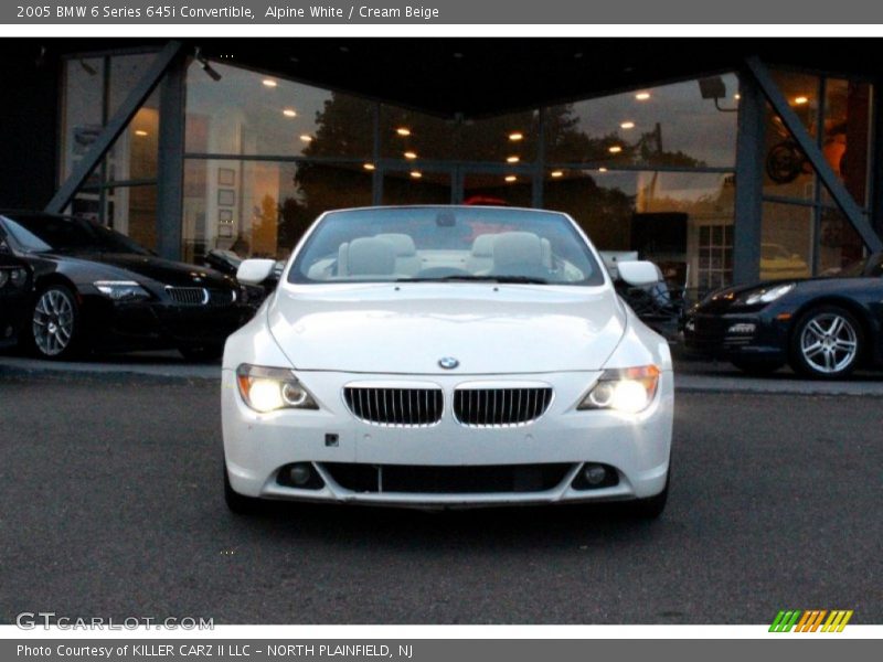 Alpine White / Cream Beige 2005 BMW 6 Series 645i Convertible