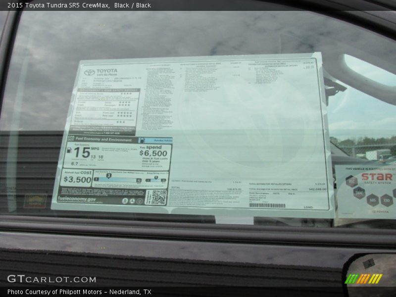 Black / Black 2015 Toyota Tundra SR5 CrewMax