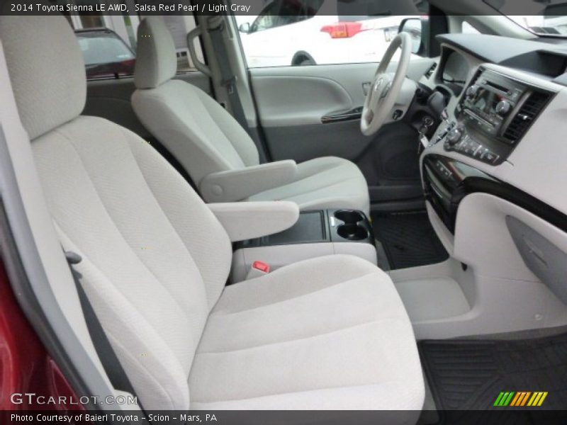 Salsa Red Pearl / Light Gray 2014 Toyota Sienna LE AWD