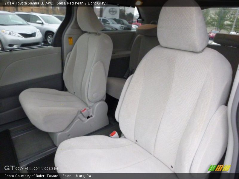 Salsa Red Pearl / Light Gray 2014 Toyota Sienna LE AWD