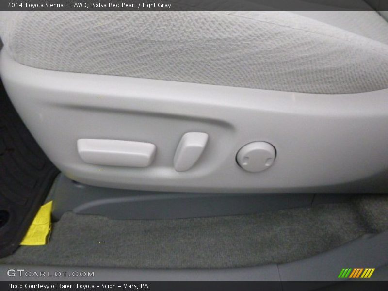 Salsa Red Pearl / Light Gray 2014 Toyota Sienna LE AWD