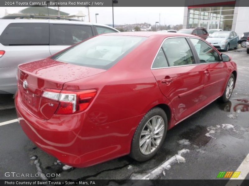 Barcelona Red Metallic / Ivory 2014 Toyota Camry LE