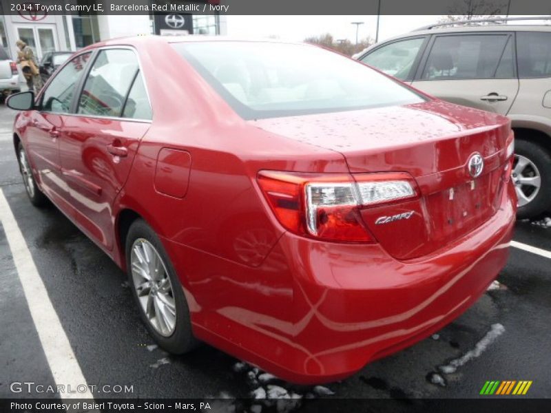Barcelona Red Metallic / Ivory 2014 Toyota Camry LE