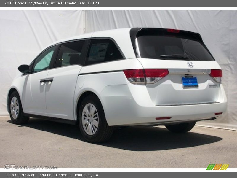 White Diamond Pearl / Beige 2015 Honda Odyssey LX