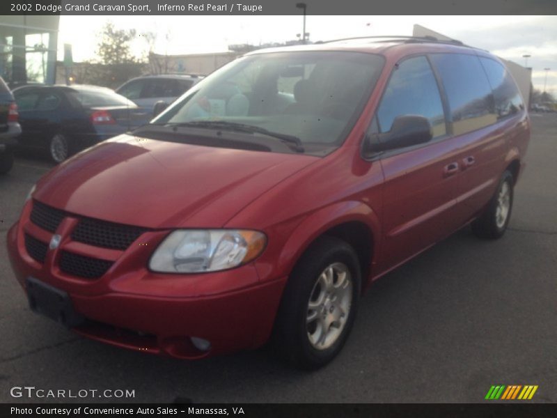 Inferno Red Pearl / Taupe 2002 Dodge Grand Caravan Sport