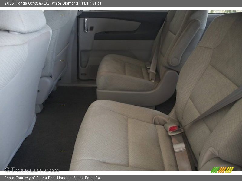 White Diamond Pearl / Beige 2015 Honda Odyssey LX