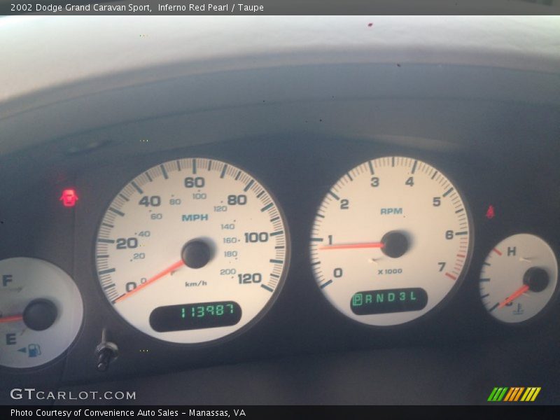 Inferno Red Pearl / Taupe 2002 Dodge Grand Caravan Sport