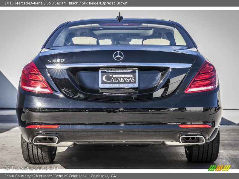 Black / Silk Beige/Espresso Brown 2015 Mercedes-Benz S 550 Sedan