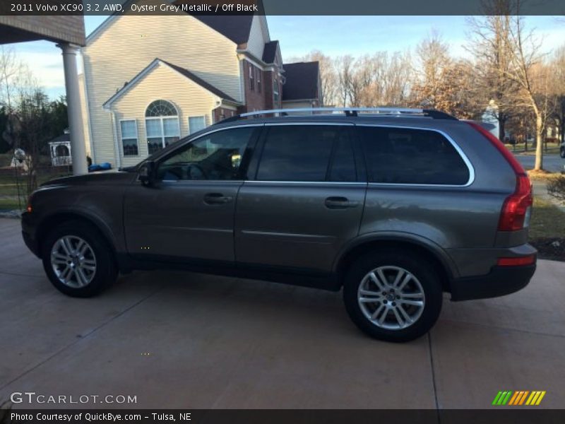 Oyster Grey Metallic / Off Black 2011 Volvo XC90 3.2 AWD