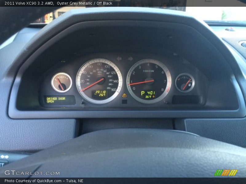 Oyster Grey Metallic / Off Black 2011 Volvo XC90 3.2 AWD