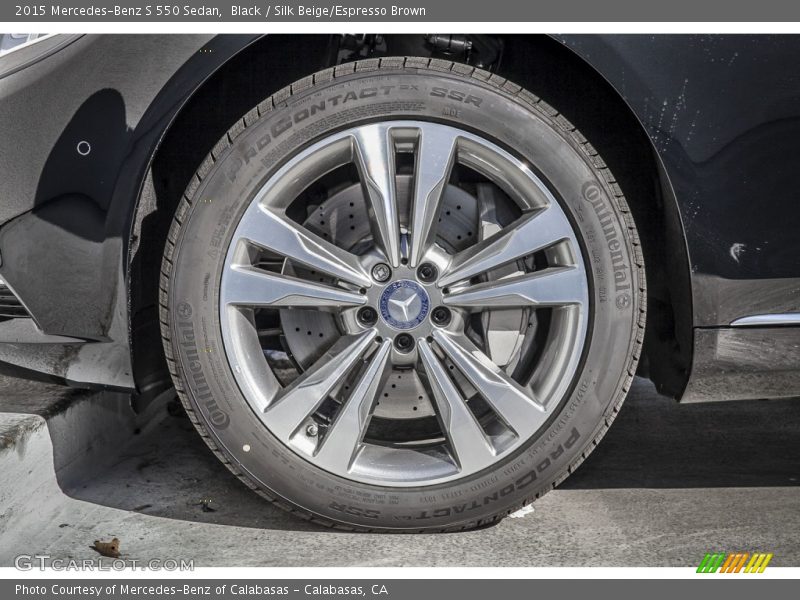 Black / Silk Beige/Espresso Brown 2015 Mercedes-Benz S 550 Sedan