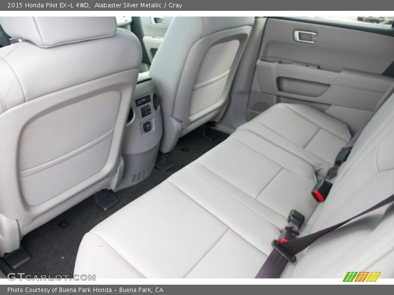 Alabaster Silver Metallic / Gray 2015 Honda Pilot EX-L 4WD