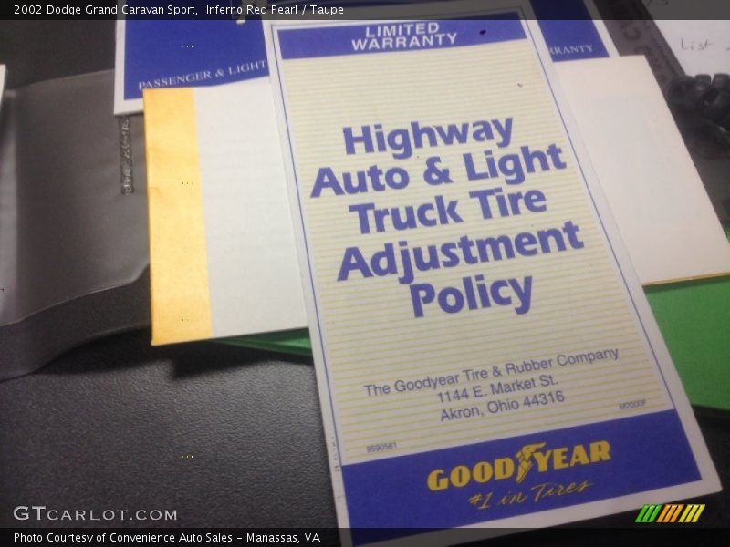 Inferno Red Pearl / Taupe 2002 Dodge Grand Caravan Sport