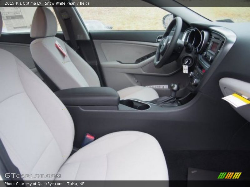 Snow White Pearl / Beige 2015 Kia Optima LX