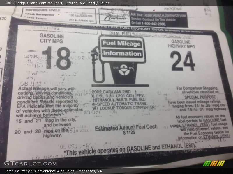Inferno Red Pearl / Taupe 2002 Dodge Grand Caravan Sport