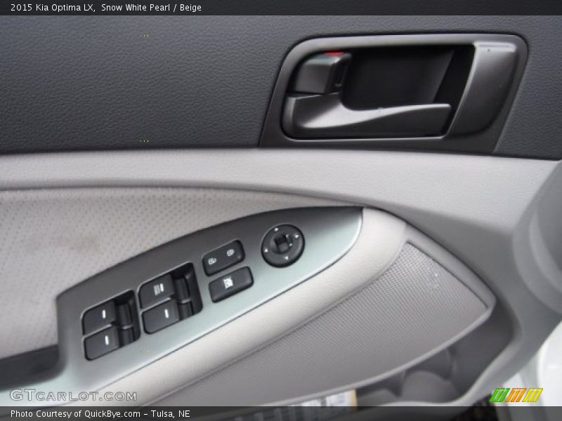 Snow White Pearl / Beige 2015 Kia Optima LX