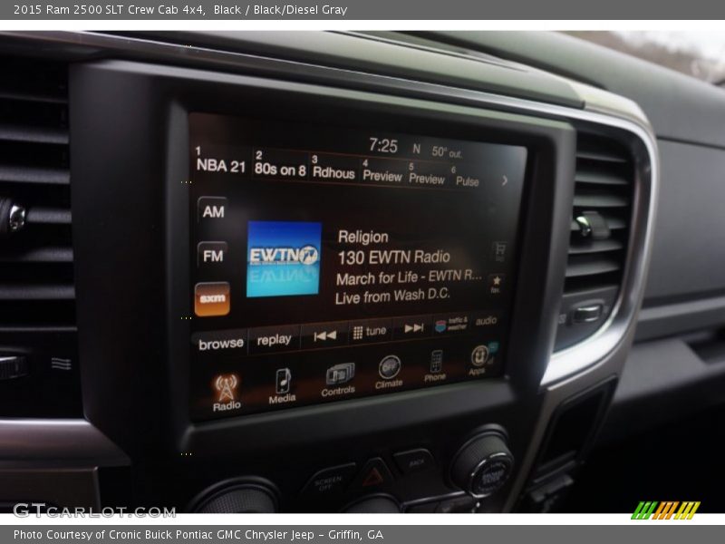 Black / Black/Diesel Gray 2015 Ram 2500 SLT Crew Cab 4x4
