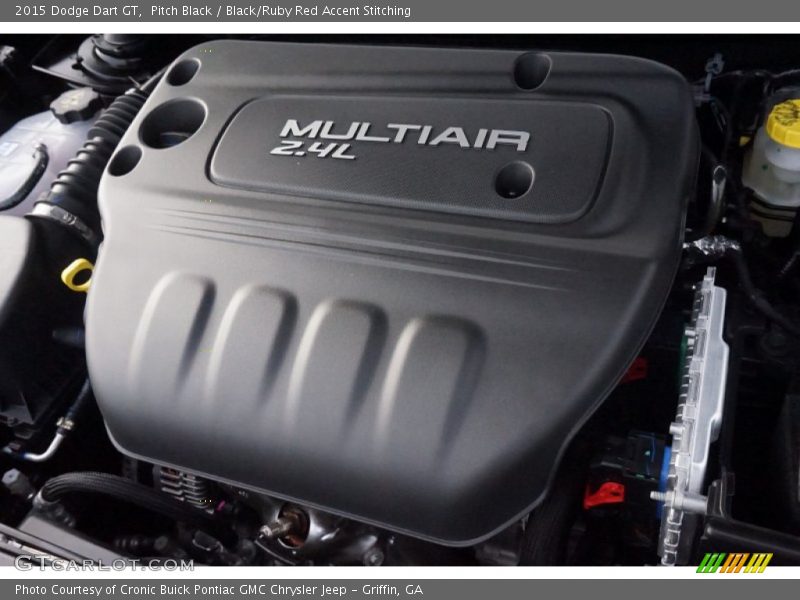 Pitch Black / Black/Ruby Red Accent Stitching 2015 Dodge Dart GT