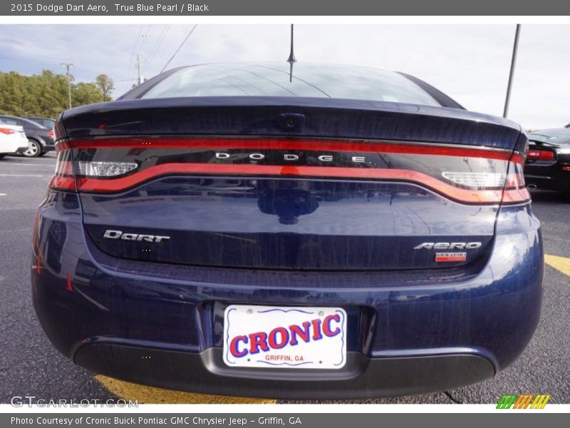 True Blue Pearl / Black 2015 Dodge Dart Aero