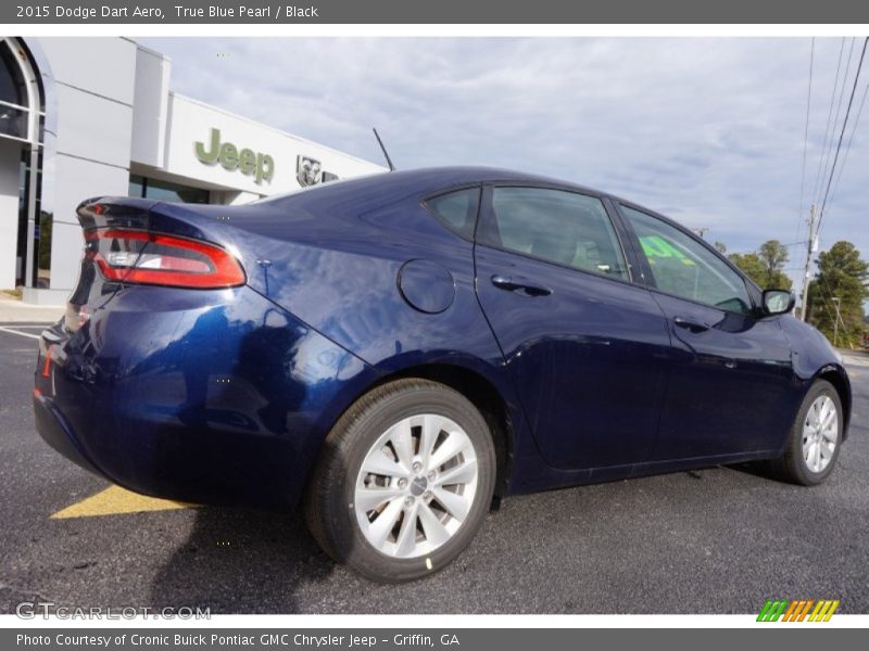 True Blue Pearl / Black 2015 Dodge Dart Aero