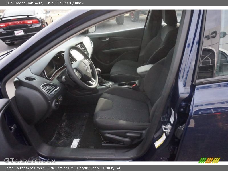 True Blue Pearl / Black 2015 Dodge Dart Aero