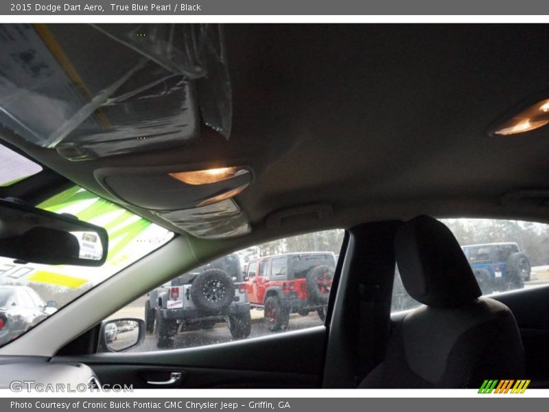 True Blue Pearl / Black 2015 Dodge Dart Aero