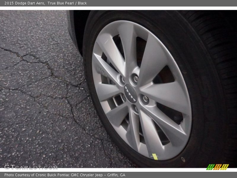 True Blue Pearl / Black 2015 Dodge Dart Aero