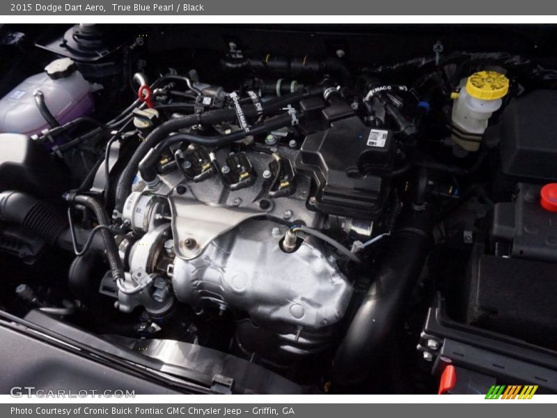True Blue Pearl / Black 2015 Dodge Dart Aero