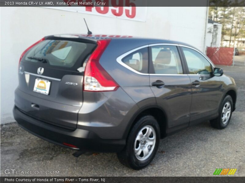 Kona Coffee Metallic / Gray 2013 Honda CR-V LX AWD