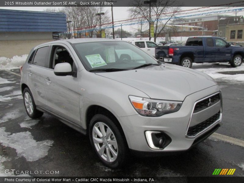 Quick Silver / Black 2015 Mitsubishi Outlander Sport SE AWC