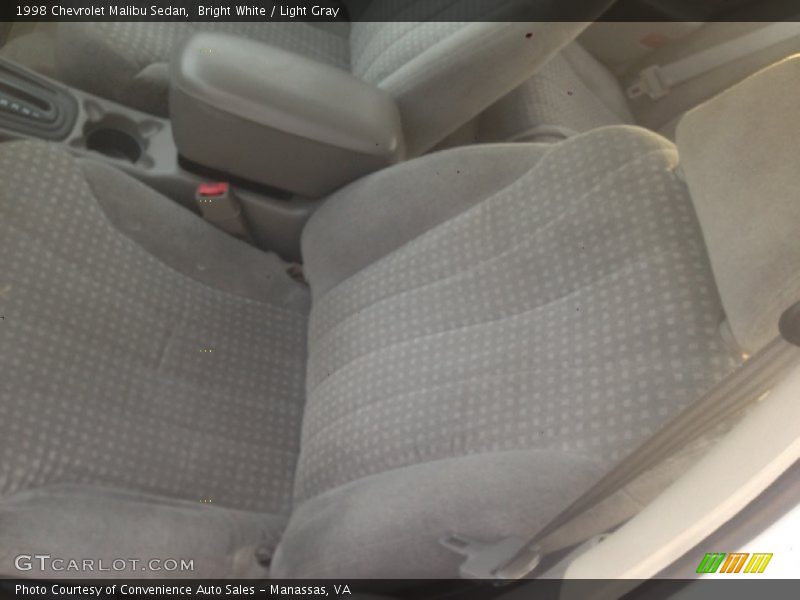 Bright White / Light Gray 1998 Chevrolet Malibu Sedan