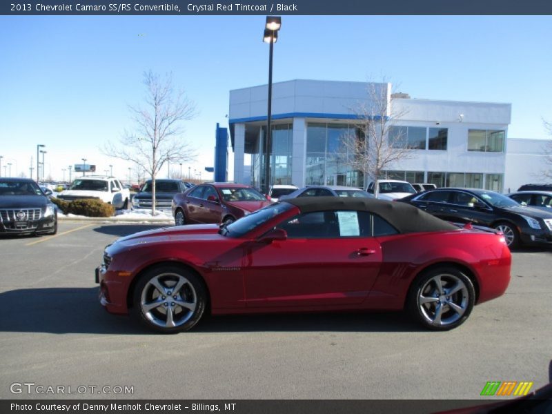Crystal Red Tintcoat / Black 2013 Chevrolet Camaro SS/RS Convertible