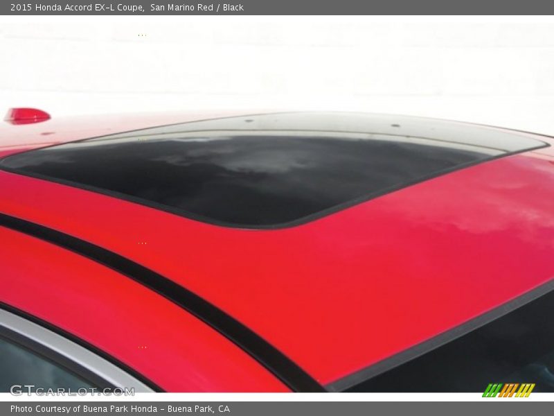 San Marino Red / Black 2015 Honda Accord EX-L Coupe