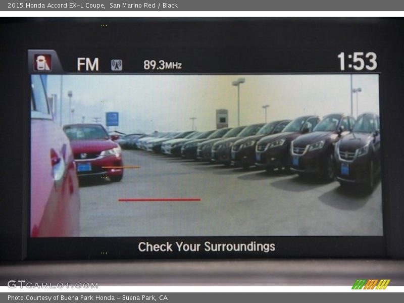 San Marino Red / Black 2015 Honda Accord EX-L Coupe