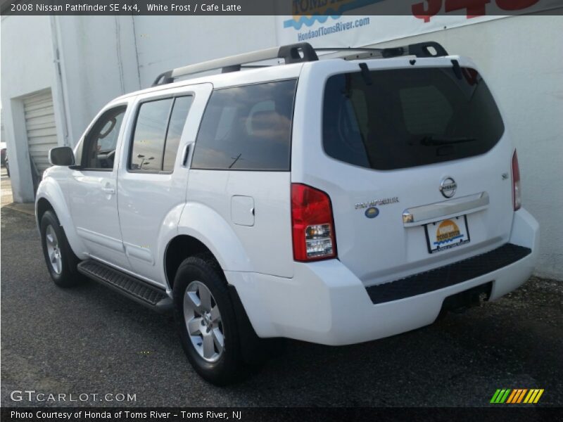 White Frost / Cafe Latte 2008 Nissan Pathfinder SE 4x4