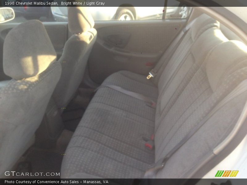 Bright White / Light Gray 1998 Chevrolet Malibu Sedan