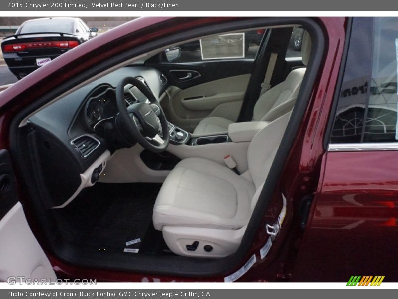 Velvet Red Pearl / Black/Linen 2015 Chrysler 200 Limited