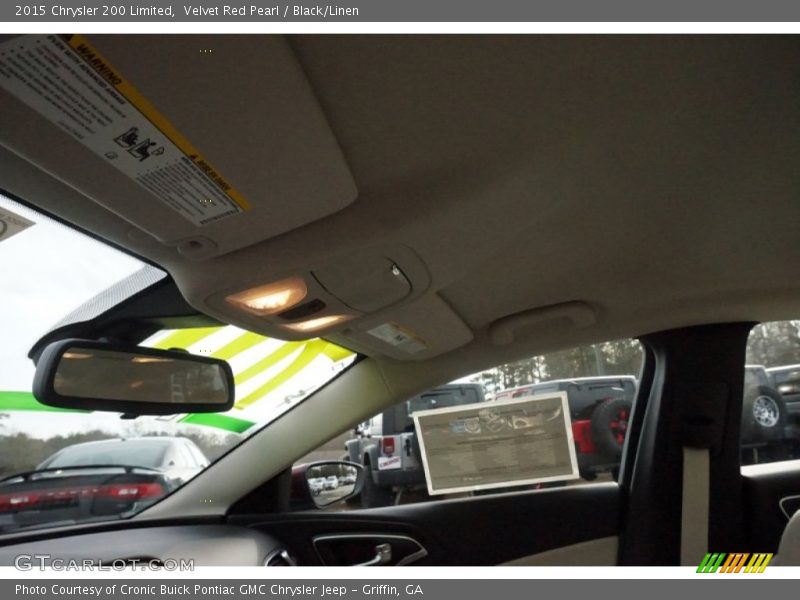 Velvet Red Pearl / Black/Linen 2015 Chrysler 200 Limited