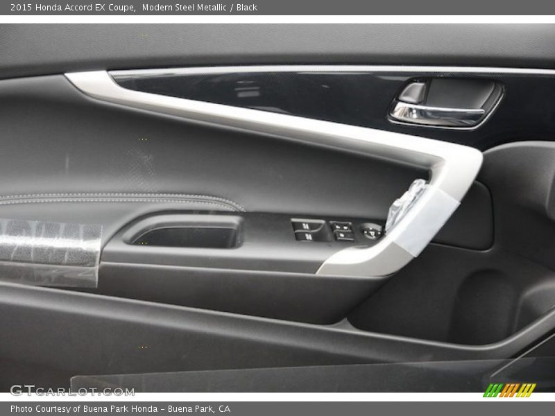 Modern Steel Metallic / Black 2015 Honda Accord EX Coupe