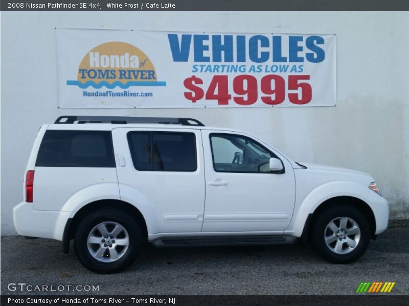 White Frost / Cafe Latte 2008 Nissan Pathfinder SE 4x4