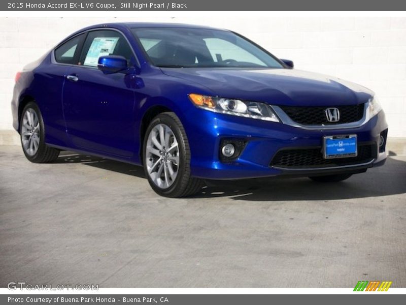 Still Night Pearl / Black 2015 Honda Accord EX-L V6 Coupe