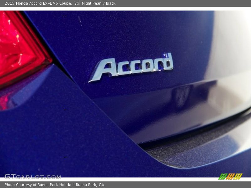 Still Night Pearl / Black 2015 Honda Accord EX-L V6 Coupe