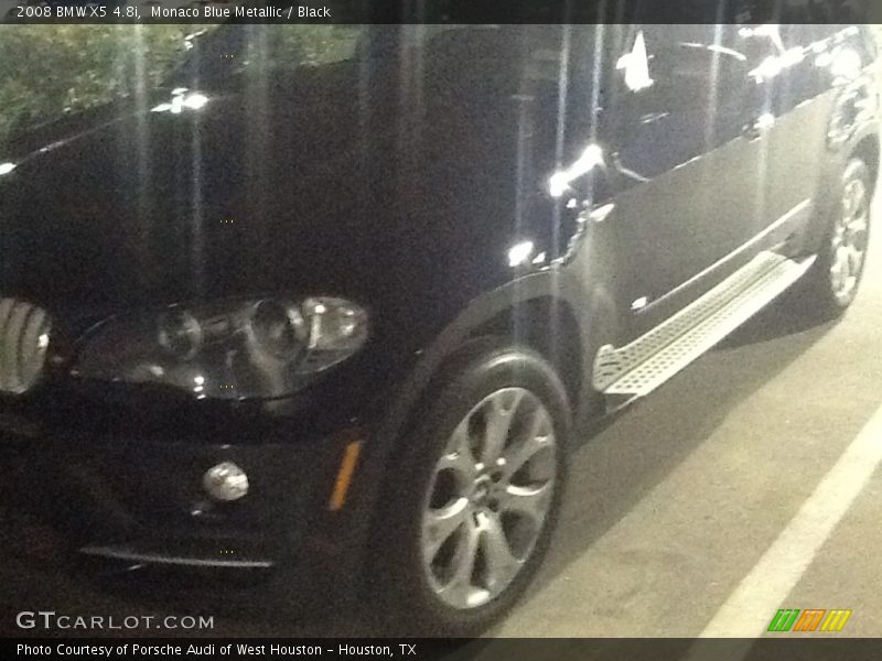 Monaco Blue Metallic / Black 2008 BMW X5 4.8i