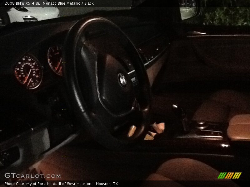 Monaco Blue Metallic / Black 2008 BMW X5 4.8i