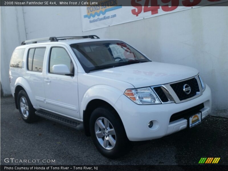 White Frost / Cafe Latte 2008 Nissan Pathfinder SE 4x4