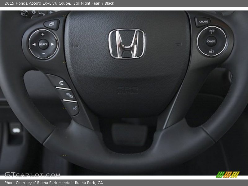 Still Night Pearl / Black 2015 Honda Accord EX-L V6 Coupe