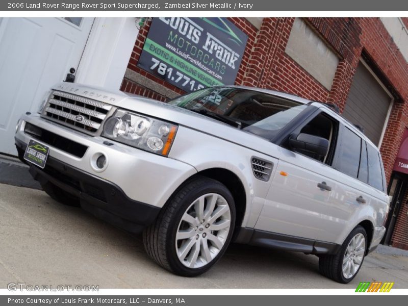 Zambezi Silver Metallic / Ivory 2006 Land Rover Range Rover Sport Supercharged